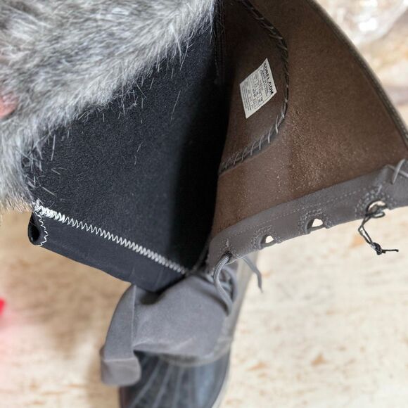 Sorel Cate the Great women’s lace up faux fur boots winter wear cozy outdoors - Picture 15 of 16